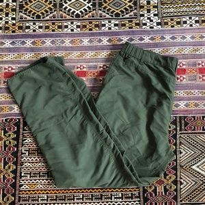 Patagonia XL Green Nylon Fishing Pants